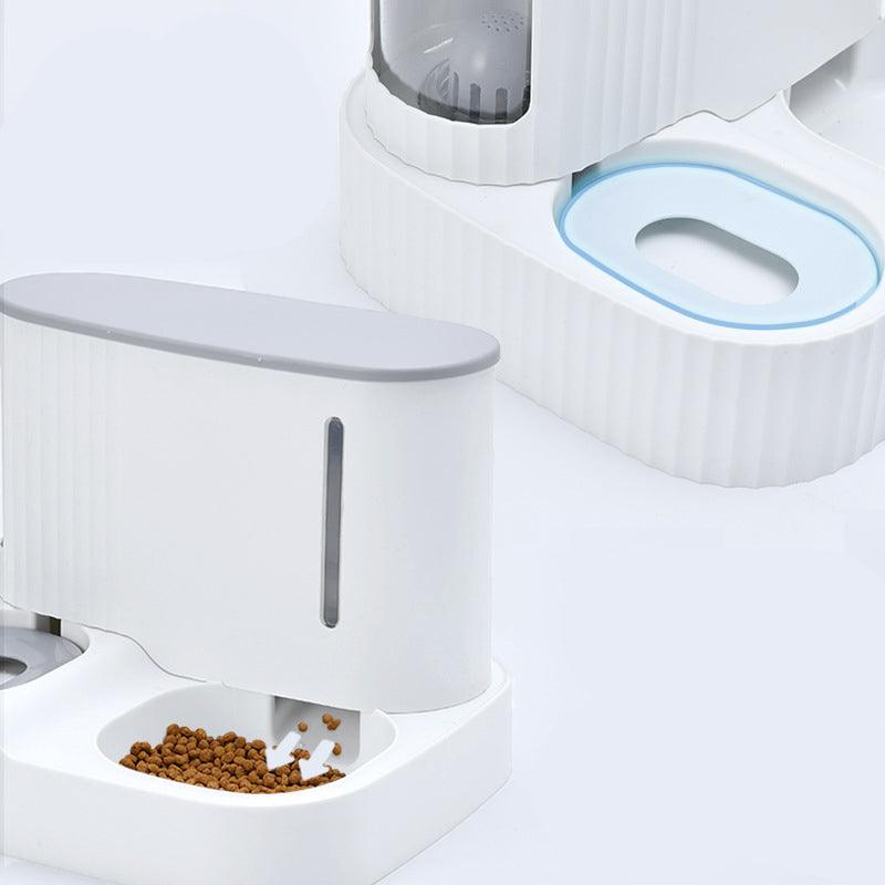 Pet Oasis: Automatic Cat Drinking Fountain And Feeder