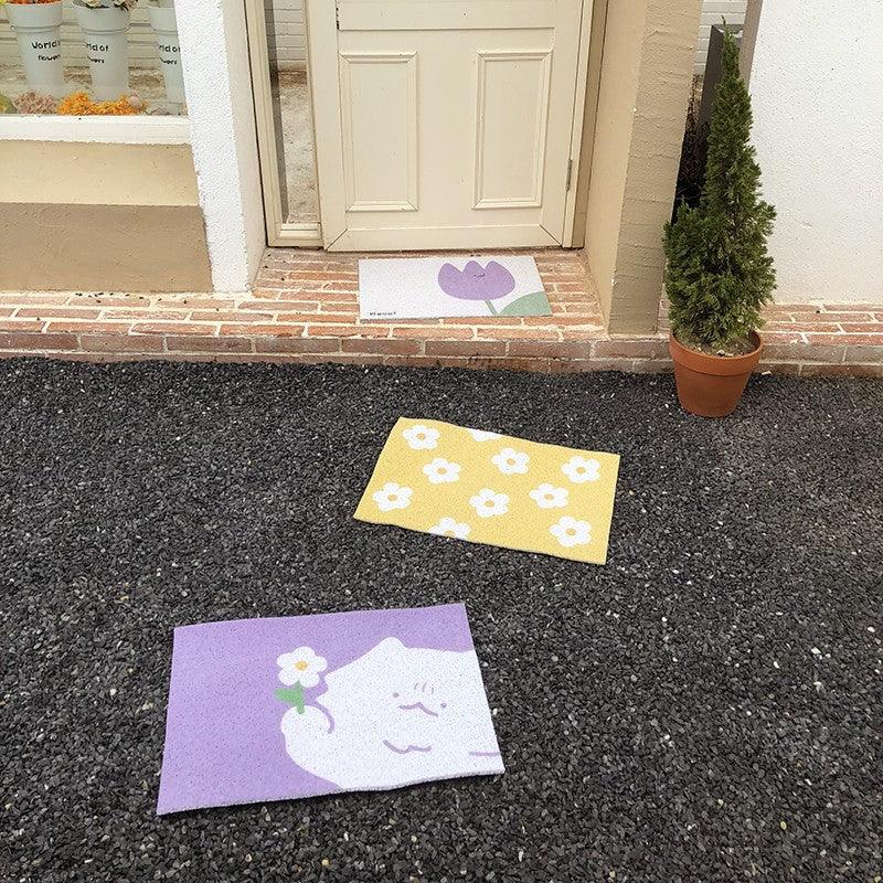 Fashionable Floral Cat Litter Mat