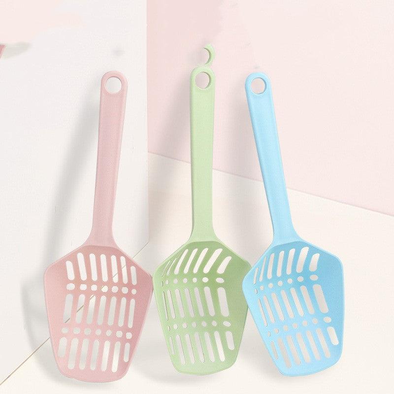 Solid Handle Plastic Pet Cat Litter Scoop