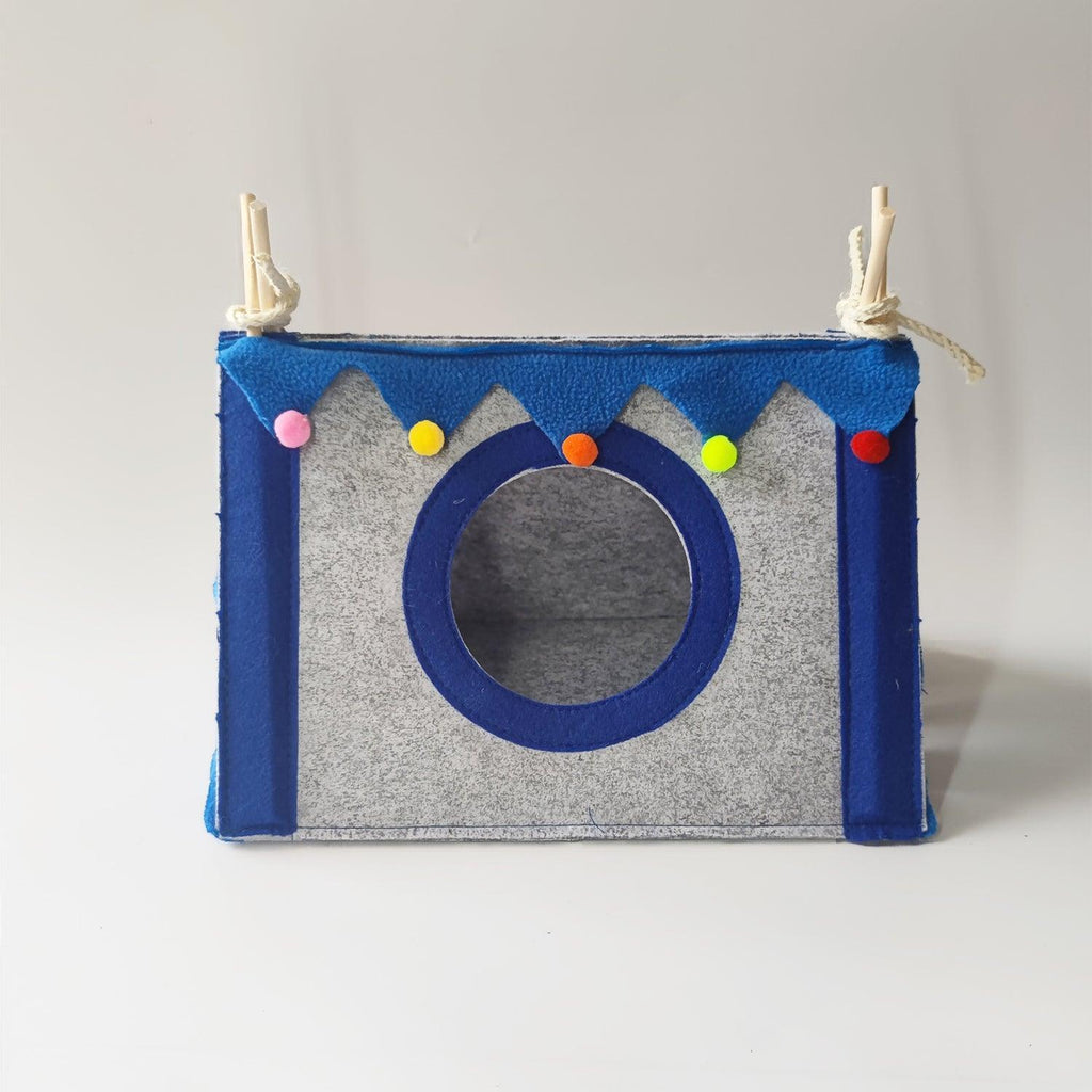 Cozy Pet Retreat: Felt Cloth Rabbit Nest & Hamster Corner House Tent