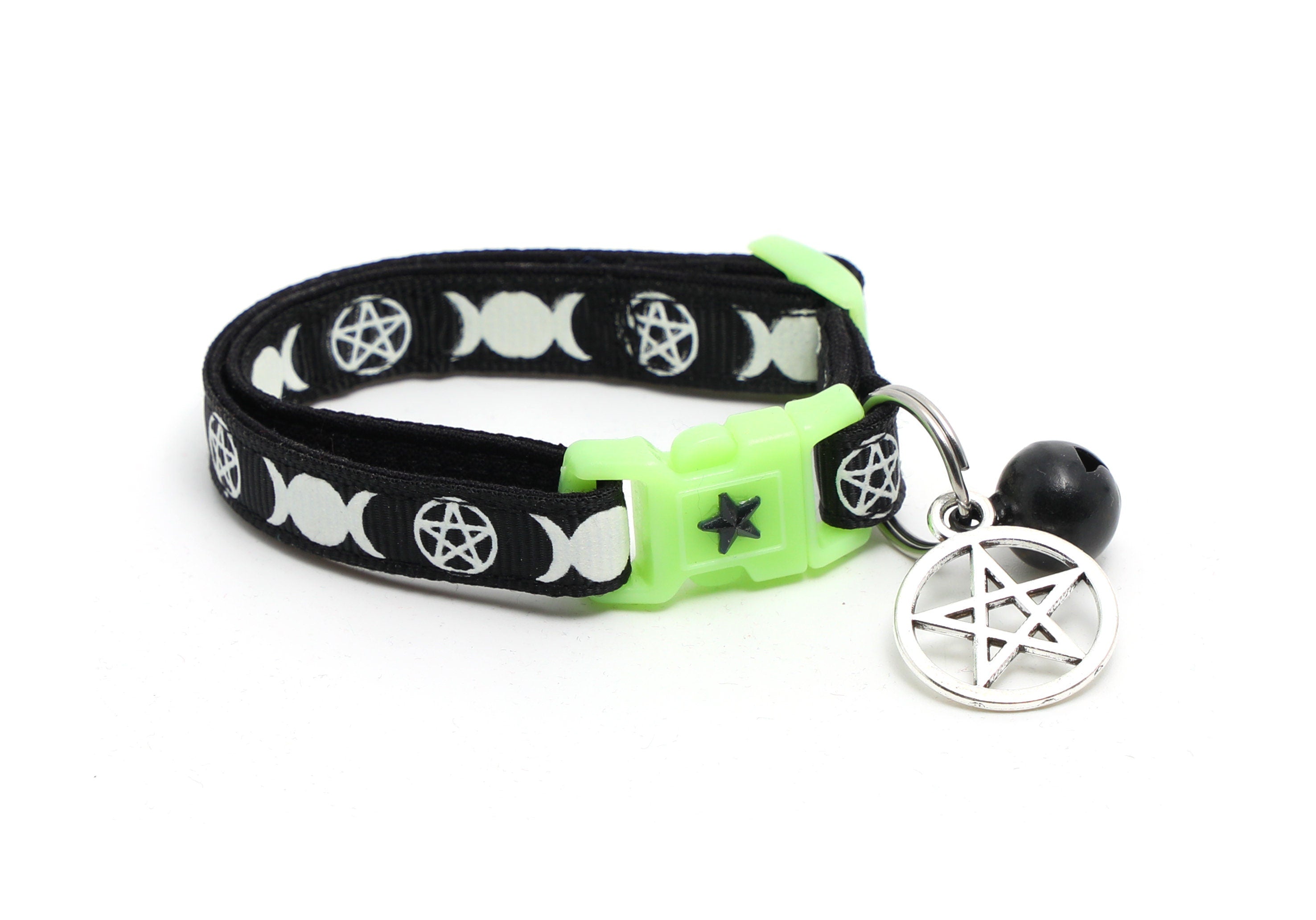 Witch's Familiar on Black Cat Collar